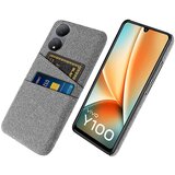 INORCO Ovitek za telefon z dvema režama za kartice za vivo Y100 5G, trdi računalnik + ovitek za mobilni telefon iz blaga, (22033529) | Shoptok.si