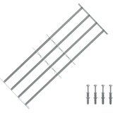  Sigurnosna rešetka za prozore s 4 poprečne šipke 3 pcs | shoptok.hr
