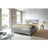 CARRYHOME OBLAZINJENA POSTELJA 180 cm x 200 cm , tekstil siva | Shoptok.si