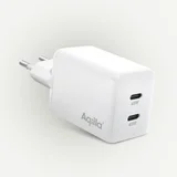 Chargebird W2 GAN 45W USB-C + USB-A domači polnilec bela