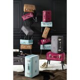 XORA TABURE, les, tekstil, leseni material rjava, črna | Shoptok.si