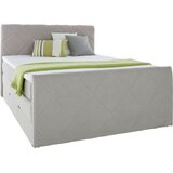 XORA postelja boxspring 160 cm x 200 cm , tekstil siva Cene