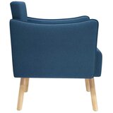  Naglasna stolica Plava Tkanina - Plava | shoptok.hr