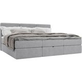 MID.YOU DRUŽINSKA POSTELJA 240 cm x 200 cm , les, tekstil, leseni material temno siva | Shoptok.si
