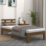 Furnova Posteljni okvir medeno rjav iz trdnega lesa 100x200 cm, (21941072) Cene