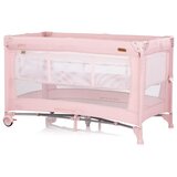 Chipolino putni krevetić s bočnom stranicom i sklapanjem jednom rukom Glory Pink Marshmalllow | shoptok.hr