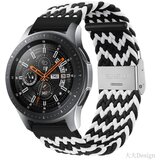  Braided Nylon 22mm narukvica - Black/White | Eponuda.ba