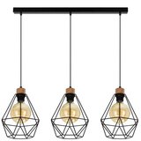  Spot-Light 21822304-Luster na sajli DIAMENT 3xE27/60W/230V hrast | Eponuda.com