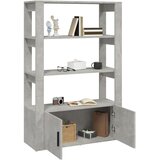  Komoda siva boja betona 80x30x119,5 cm od konstruiranog drva | Eponuda.com