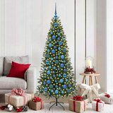 vidaXL set božićnih ukrasnih kuglica 120 pcs plava plastika | shoptok.hr