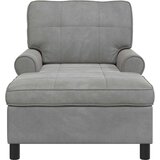  Ležaljka s jastukom Svijetlo siva 91 x 157 x 91 cm Baršun | shoptok.hr