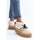 Boto Snow boots on platform with fur light beige Olimuka | Eponuda.ba