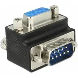 VGA adapter [1x VGA-vtič 1x VGA-vtičnica] 270° zavrten\, črn\, nastavljiv (20430210)