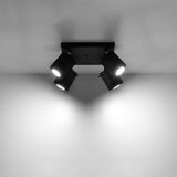 Nice Lamps Črno točkovno svetilo 25x25 cm Toscana – | Shoptok.si