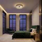Brilagi LED prigušiva plafonski ventilator LED/34W/230V 50 cm crna/zlatna + daljinski upravljač | Eponuda.com