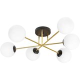  Luster na šipci MAGNUM 6xE14/10W/230V bela/zlatna/crna | Eponuda.com