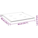  Jastuci za vrtne stolice 2 kom bež 40x40x4 cm od tkanine | shoptok.hr