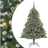 vidaXL Umjetno božićno drvce s stalakom Zelena 126 x 126 x 180 cm | shoptok.hr