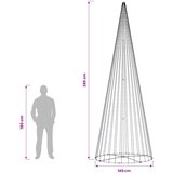  LED božićno drvce 385 cm 1148 LED lampica Topla bijela Željezo | shoptok.hr