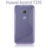  Gumijasti / gel etui S-Line za Huawei Ascend Y330 - vijolični Cene