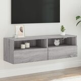 vidaXL Stenska TV omarica siva sonoma 100x30x30 cm inženirski les Cene