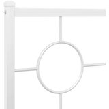  Metalno uzglavlje bijelo 100 cm | shoptok.hr