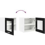 vidaXL Viseča omarica s polico Riga Črna Orehovina 40 x 31 x 40 cm | Shoptok.si