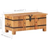  Škrinja od masivnog bagremovog drva 90 x 40 x 40 cm | shoptok.hr