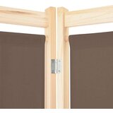 vidaXL Paravan 5-delni 200x170x4 cm rjavo blago | Shoptok.si