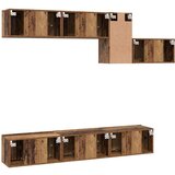  Set TV komoda s ladicama s policom Zidne Ostalo s pohranom 7 pcs Staro drvo 60 x 30 x 30 cm | shoptok.hr