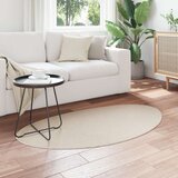 Preproge Bež Bombaž 80 x 150 cm Dekorativna preproga Ovalna | Shoptok.si