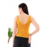 Dewberry Z2009 WOMEN'S CROP BLOUSE-MUSTARD | ePonuda.com