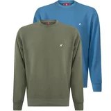 Williot Sweater majica plava / zelena / bijela