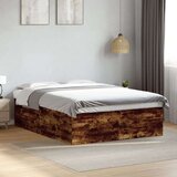 Okvir za krevet boja hrasta 150 x 200 cm konstruirano drvo | shoptok.hr