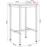 Stol za bar 52 x 52 x 110 cm Konstruirano drvo Staro drvo | shoptok.hr