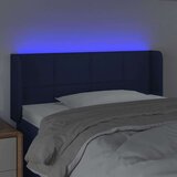  Posteljno vzglavje modro 93x16x78/88 cm blago, (20952051) | Shoptok.si