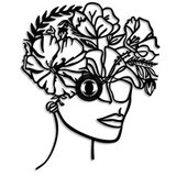 Opviq flower woman black wall lamp | ePonuda.com