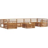  Set vanjskih sofa 8 kom. Prirodna Čvrsto drvo akacije | shoptok.hr