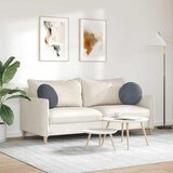  Jastučići za sjedenje 2 pcs Tamno siva Ø 40 x 13 cm Baršun | Eponuda.ba