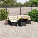vidaXL 8-dijelni set vrtnih sofa od poliratana s jastucima crni | shoptok.hr