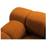 Micadoni Oranžen modul za sedežno garnituro iz tkanine bouclé (levi kot) Bellis – Home | Shoptok.si