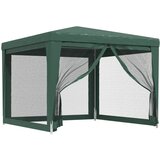Šator za zabave s 4 mrežasta bočna zida zeleni 3 x 3 m HDPE | shoptok.hr