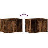  Kutija z mačji pijesak boja hrasta 60x40x40cm konstruirano drvo | shoptok.hr