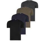 Dewberry QUAD SET T8569 BIKE COLLAR MEN'S T-SHIRT-BLACK-NAVY BLUE-ANTHRACITE-KHAKI Cijene