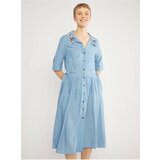 Blutsgeschwister Light blue Ladies Shirt Dress - Women | shoptok.hr