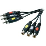 SpeaKa Professional Priključni kabel [3x Cinch-vtikač - 3x Cinch-vtikač] 3.00 m črn (20431542) Cene