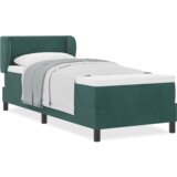 Box Spring Krevet s Dušekom Tamno Zelena 80x200 cm Baršun | shoptok.hr