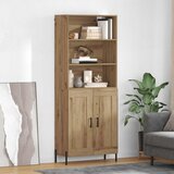 vidaXL Visok predalnik Umetni hrast 69,5 x 32,5 x 180 cm | Shoptok.si