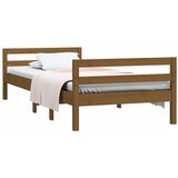  Okvir za krevet smeđa boja meda 75 x 190 cm od masivne borovine | Eponuda.com