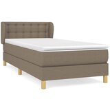 Maison Chic Box spring postelja - Vzmetna postelja z vzmetnico taupe 80x200 cm blago SL19964, (21881709) Cene